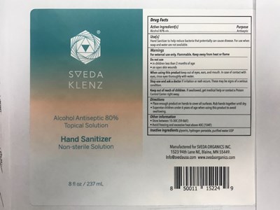 Sveda 8 Fl Oz Hand Sanitizer Disc Cap (Sveda 8 Fl Oz Hand Sanitizer Disc Cap)